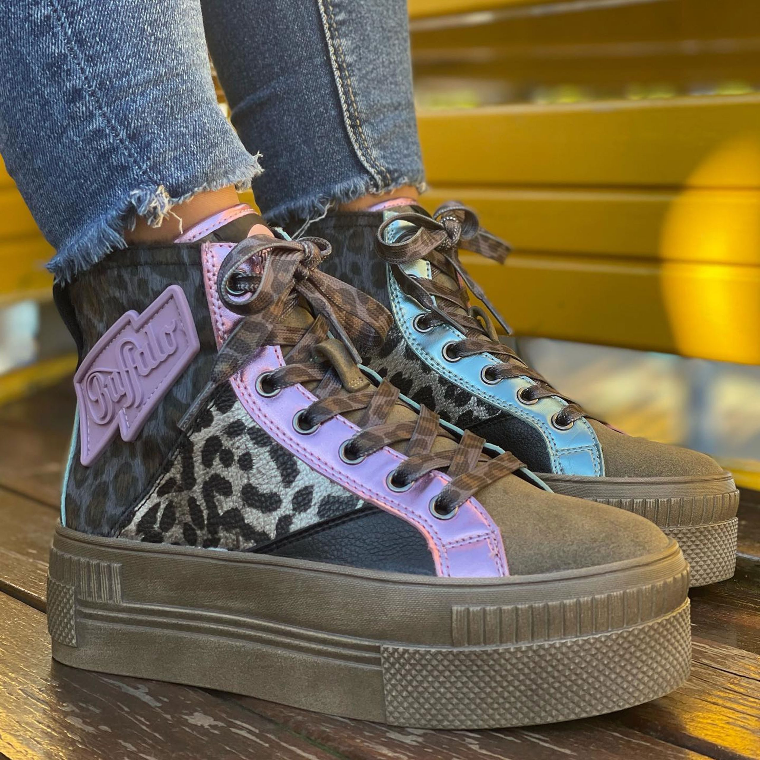 Sapatilha Buffalo Paired Laceup Hi