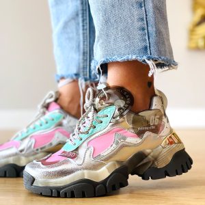 Sapatilha Exé 22E10-3 Silver Pink
