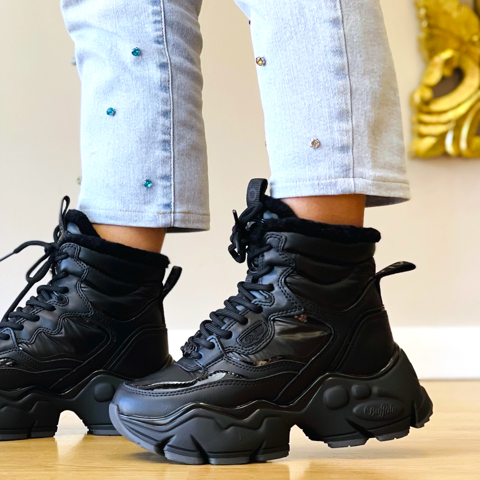Bota Buffalo Binary Snow Lace Up