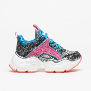 Sapatilha Buffalo Binary Glam Rosa/Cinza