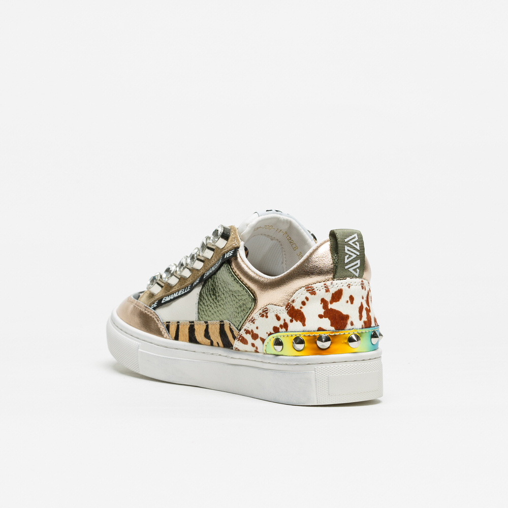 Sapatilha Emanuelle Vee Outdoor Olivia Strass Verde - Image 3