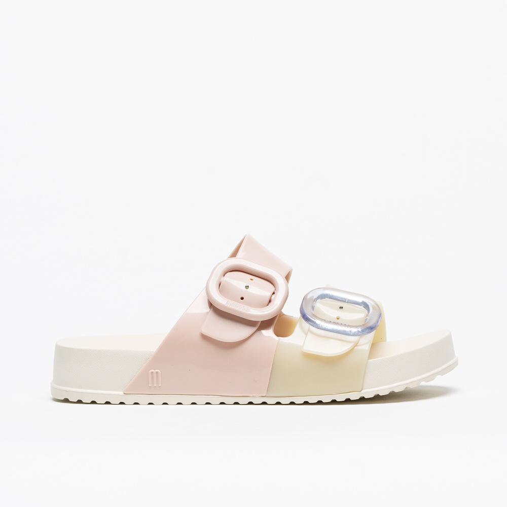 Chinelo Melissa Cozy Slide Fem Bege