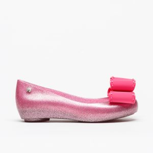 Sabrina Melissa Ultragirl Classic Bow Fem Rosa Glitter