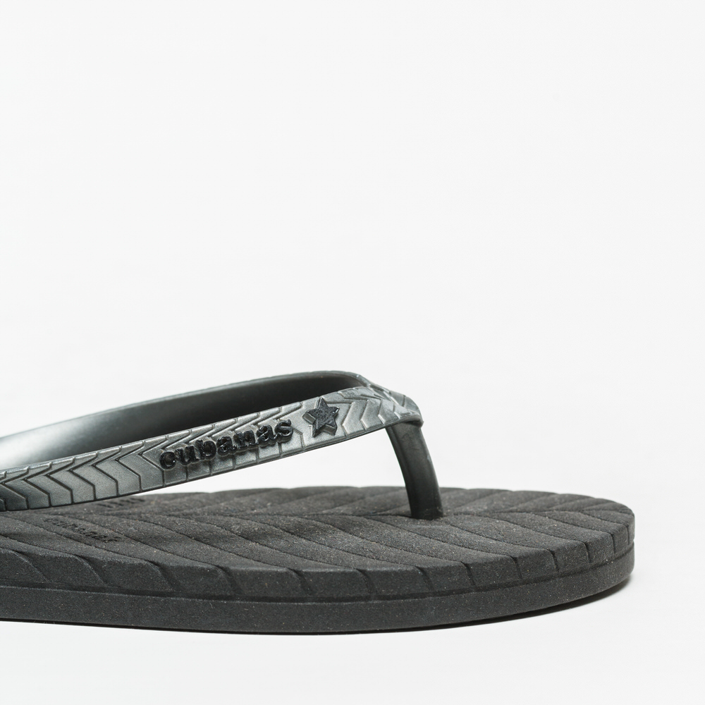 Chinelo Cubanas Nature 03 Preto - Image 6
