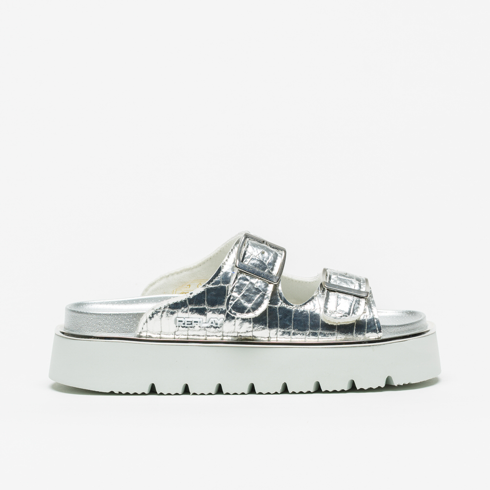Sandália Replay Muddy Cocco Silver