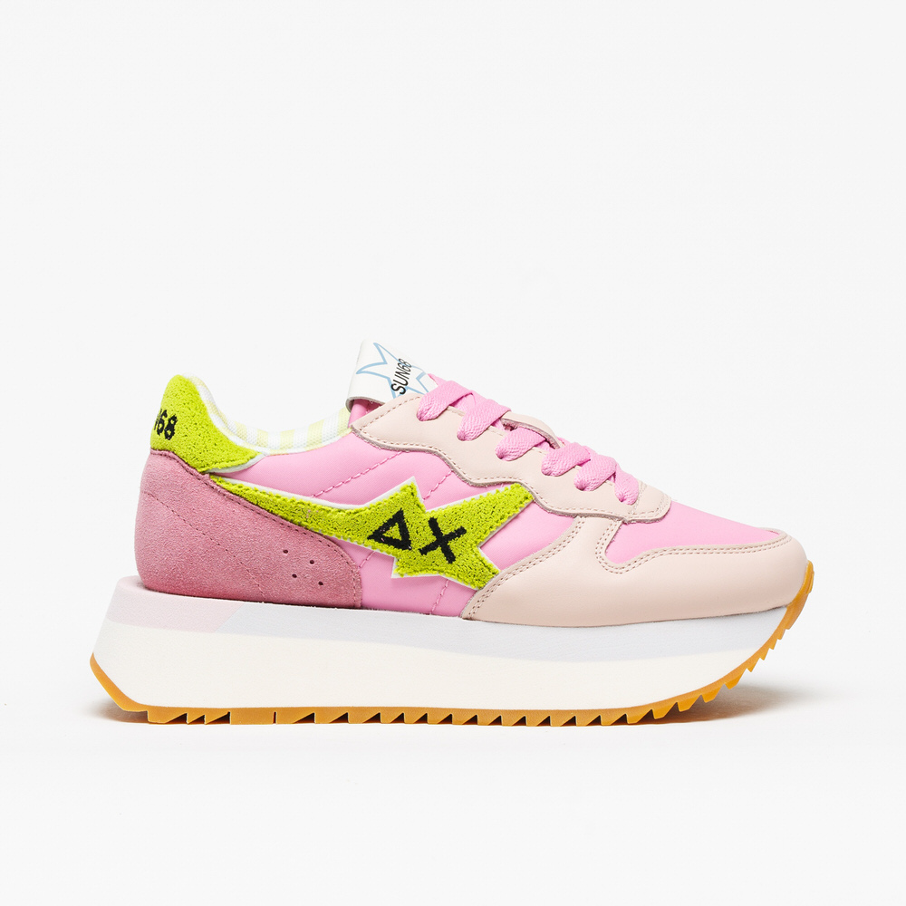 Sapatilha Sun68 Big Stargirl Spongee Rosa