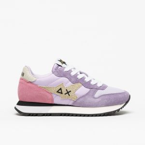Sapatilha Sun68 Stargirl Glitter Logo Lilás