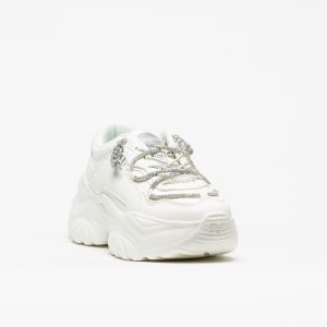 Sapatilha Buffalo Bliss Shine White Silver - Image 2