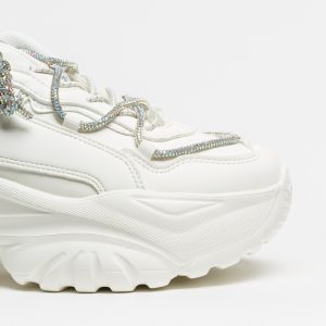 Sapatilha Buffalo Bliss Shine White Silver - Image 6