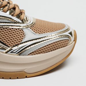 Sapatilha Emanuelle Vee Arcade All Gold Beige - Image 6