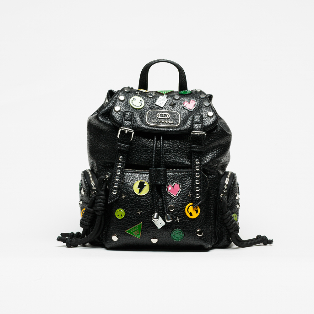 Mochila La Carrie Smiles Black