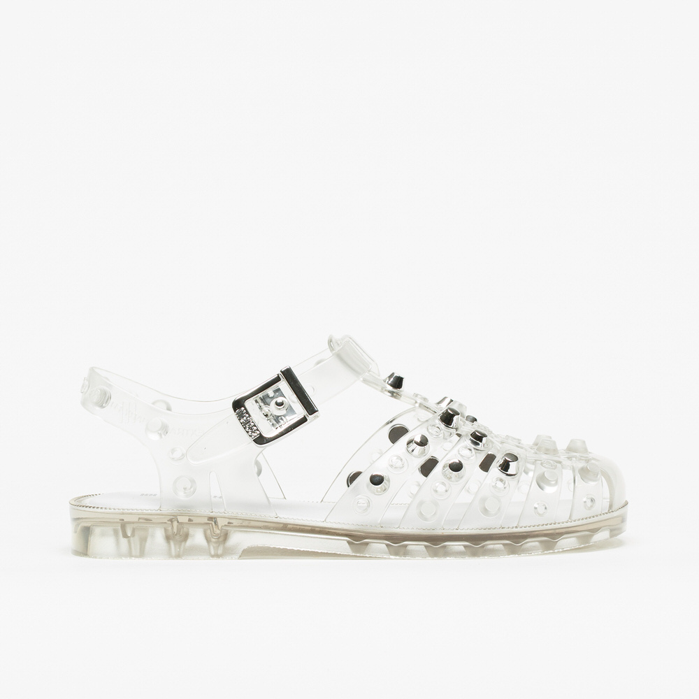 Sandália Melissa Possession Studs Clear Silver