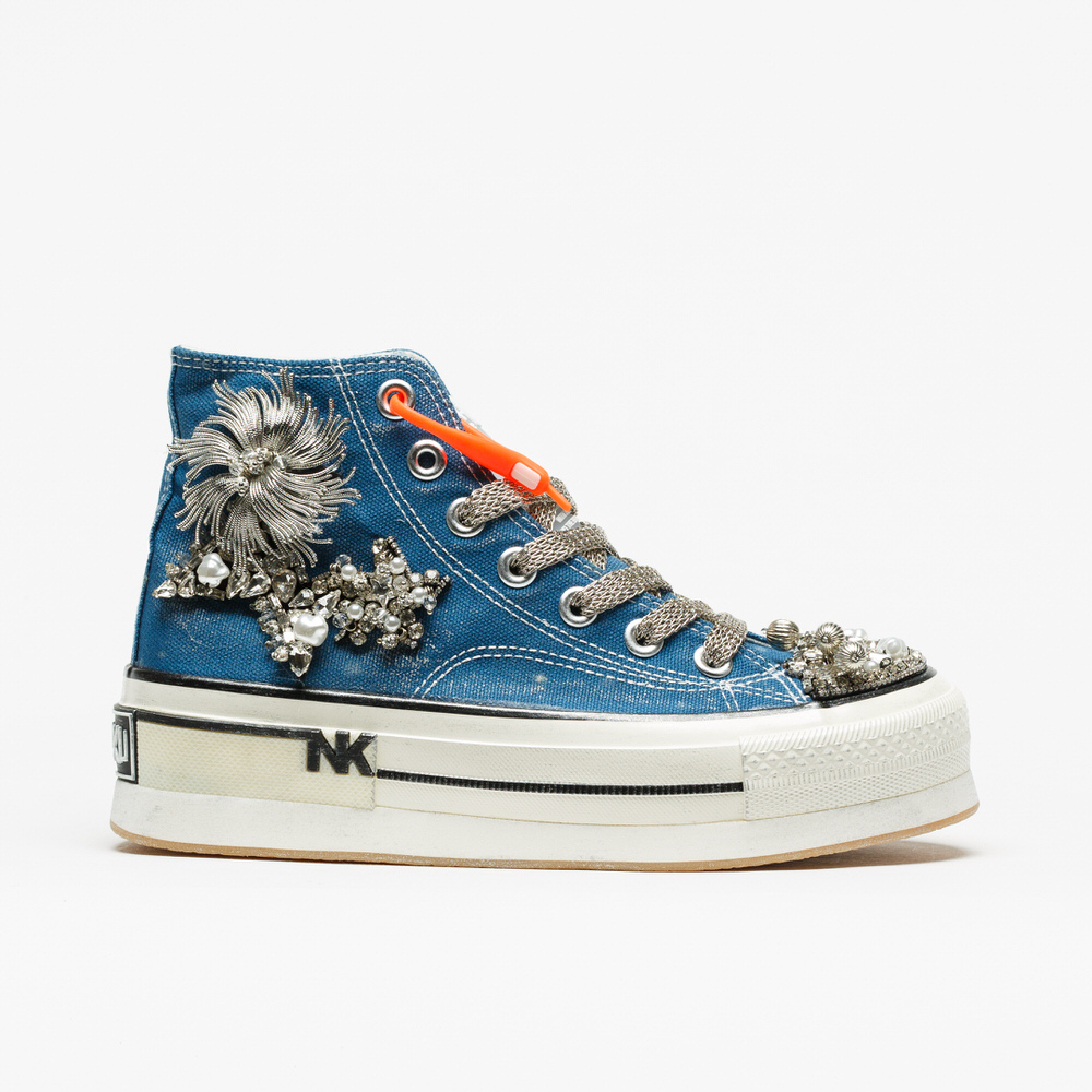 Sapatilha Nan-Ku Couture EFA-06 Jeans Blue