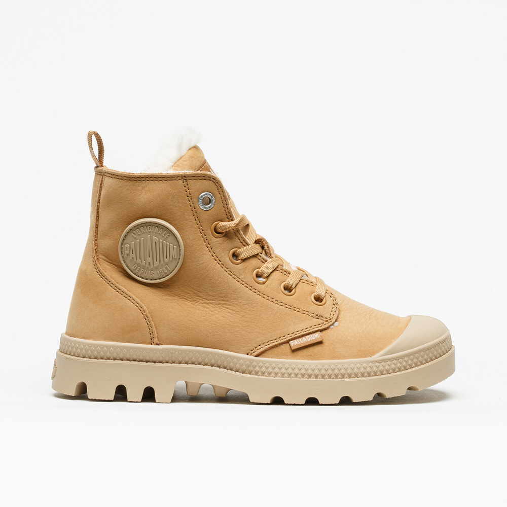 Bota Palladium Pampa Hi Zip Dear Brown