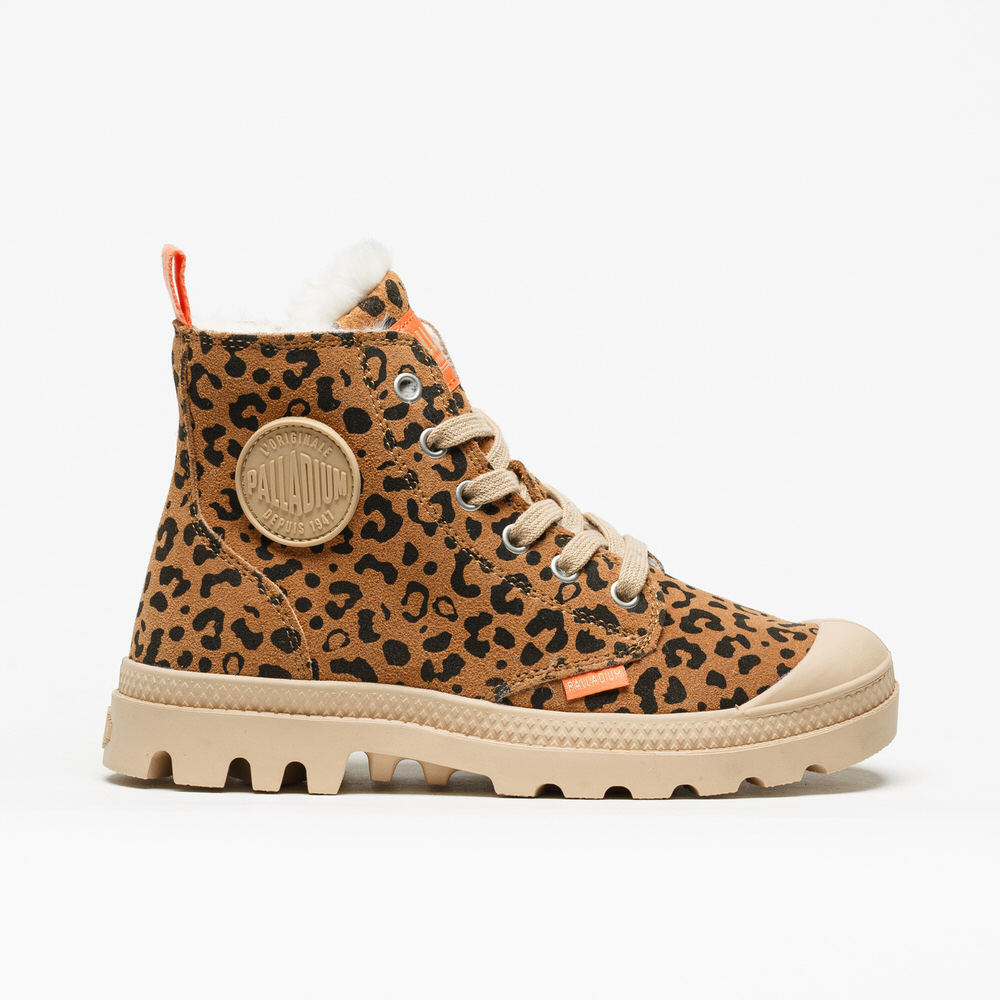 Bota Palladium Pampa Hi Zip Leo Dear Brown