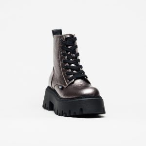 Bota Buffalo Aspen Lace Up Mid Metallic - Image 2