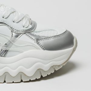 Sapatilha Buffalo Path Lo White Silver - Image 6