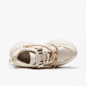 Sapatilha Buffalo Bliss Chain Cream Gold - Image 4