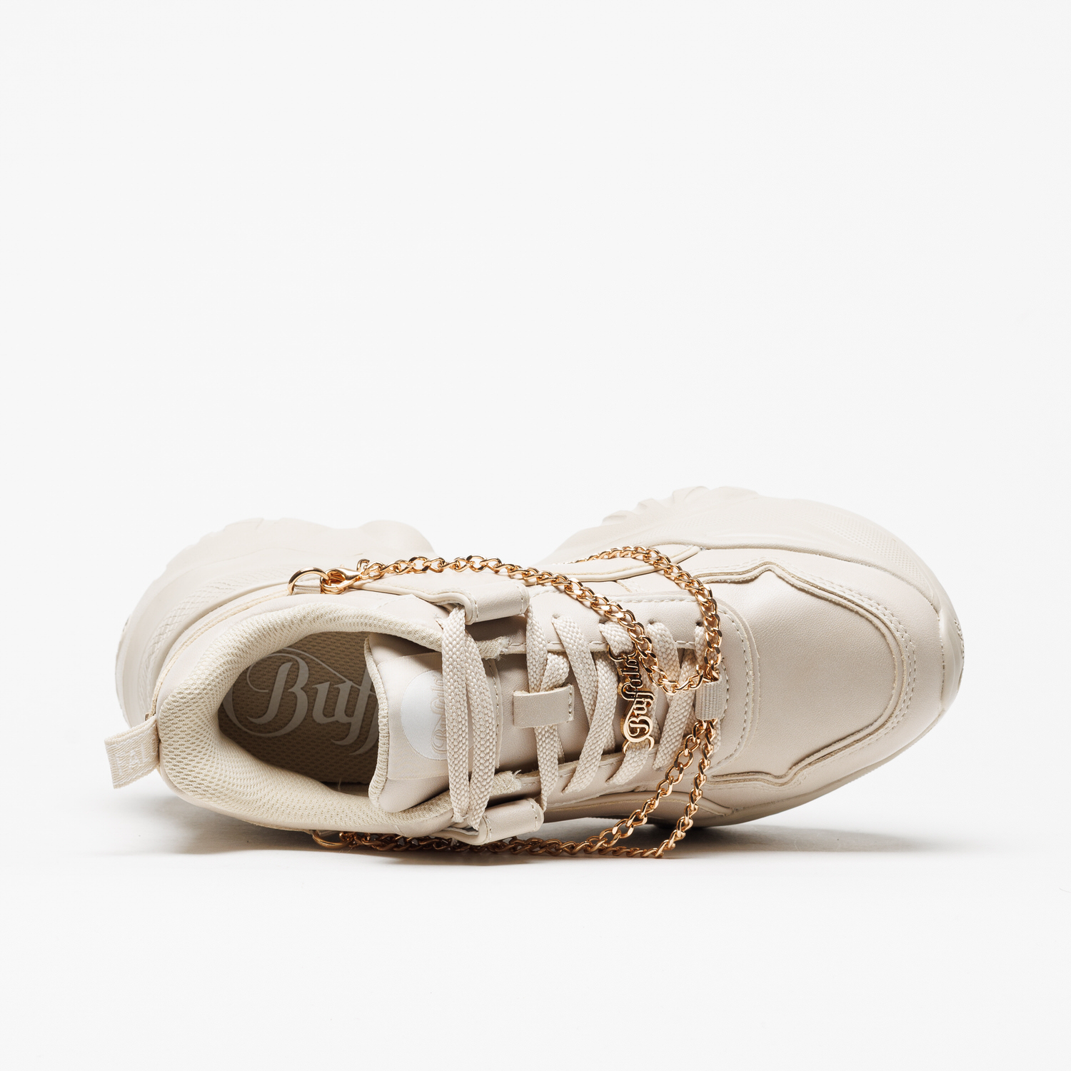 Sapatilha Buffalo Bliss Chain Cream Gold - Image 4