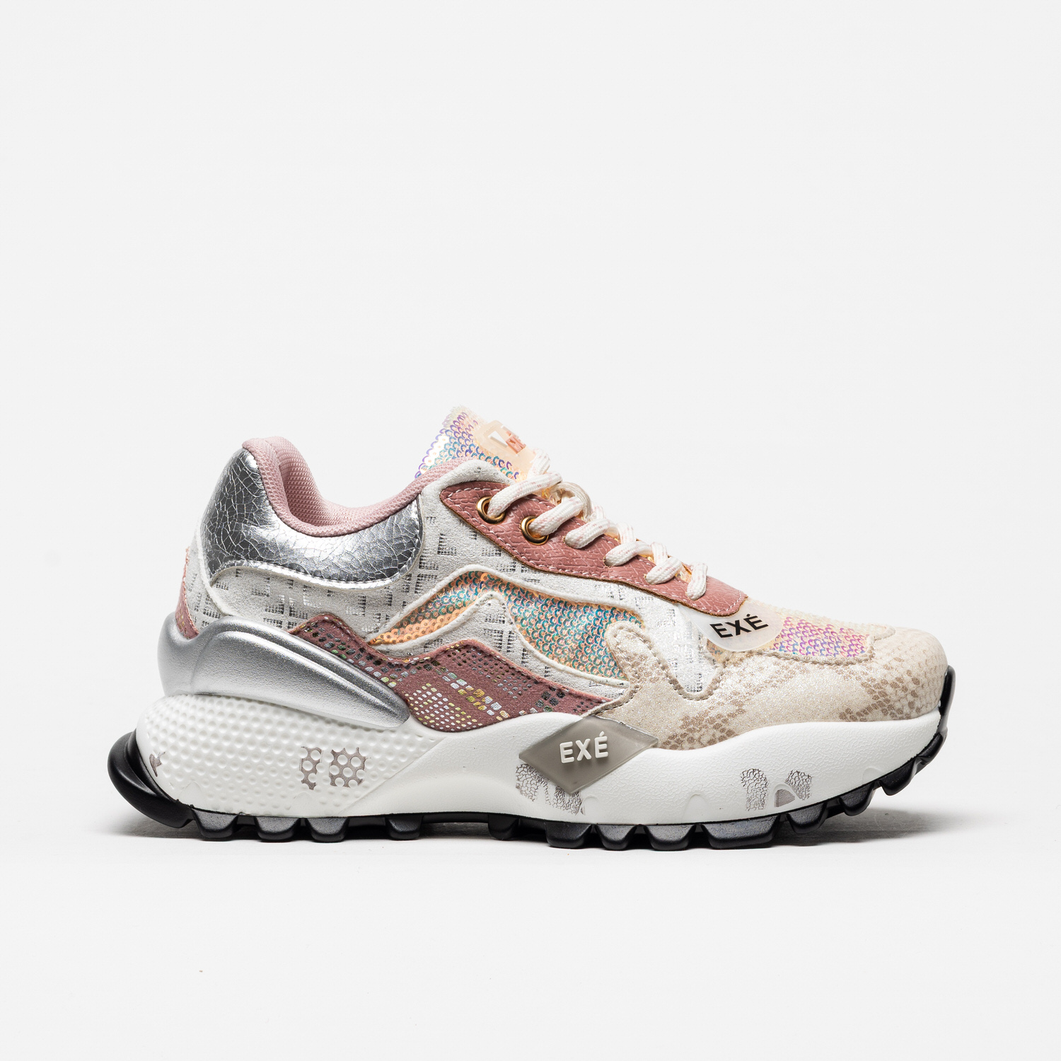 Sapatilha Exé D190608-13B White Pink