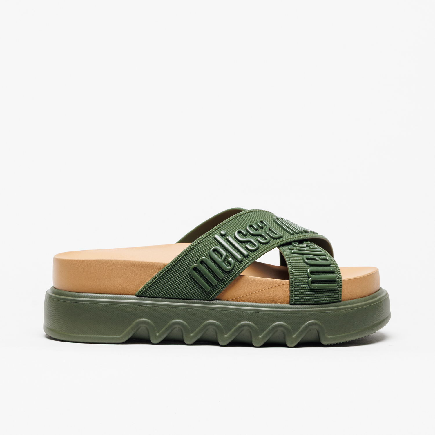 Chinelo Melissa Cross M Lover Platform Verde