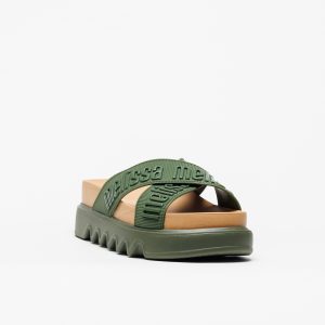 Chinelo Melissa Cross M Lover Platform Verde - Image 2