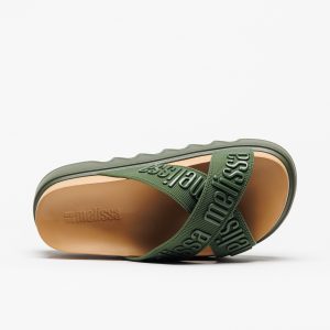 Chinelo Melissa Cross M Lover Platform Verde - Image 4