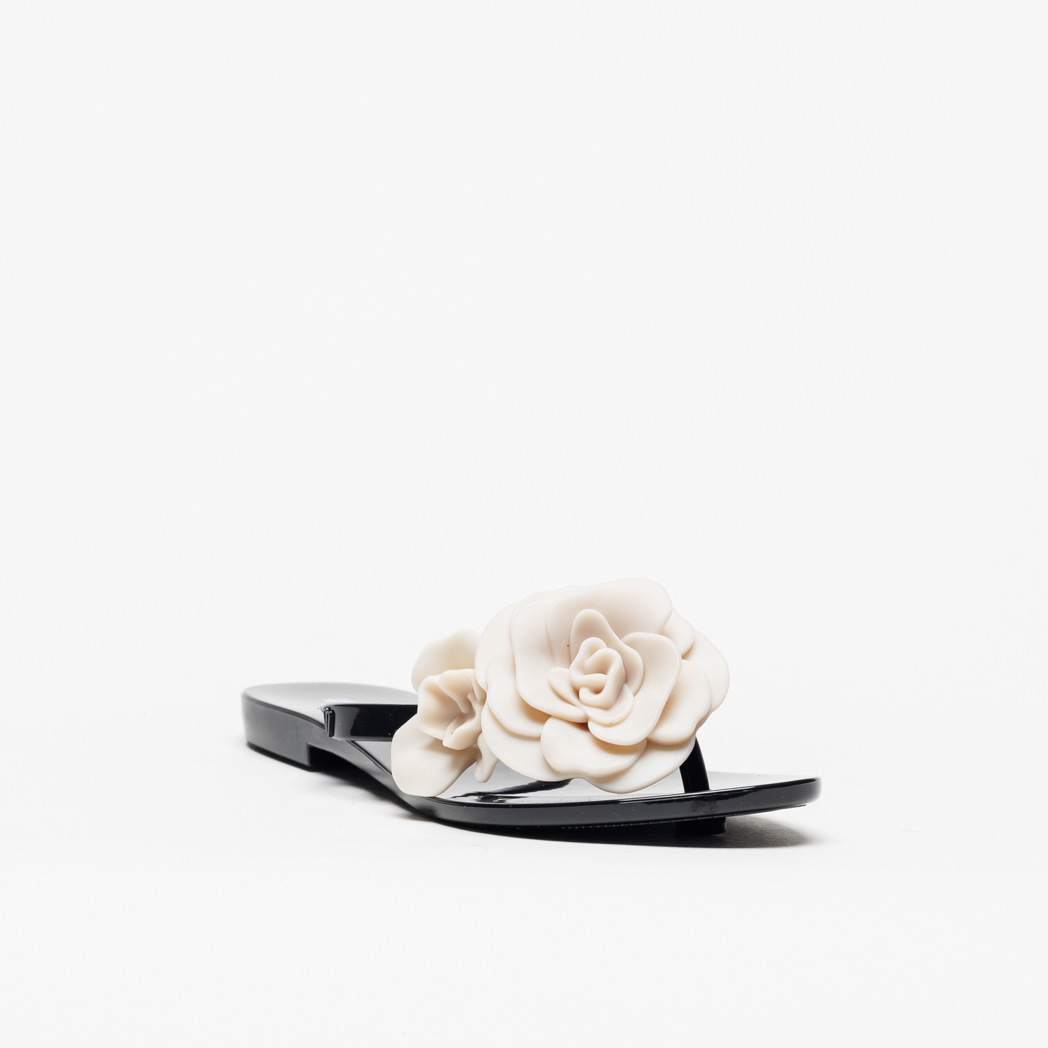 Chinelo Melissa Harmonic Petals Preto Bege - Image 2
