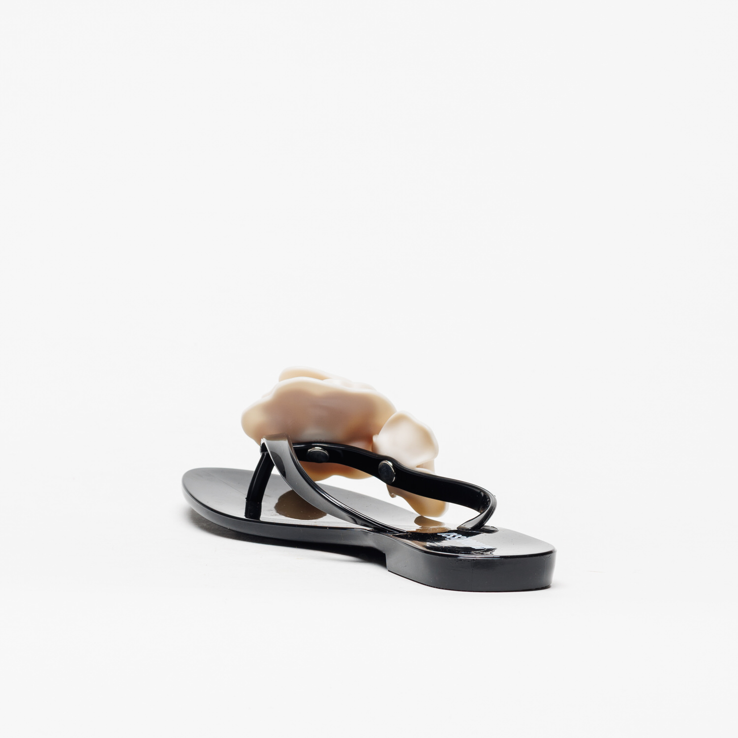 Chinelo Melissa Harmonic Petals Preto Bege - Image 3