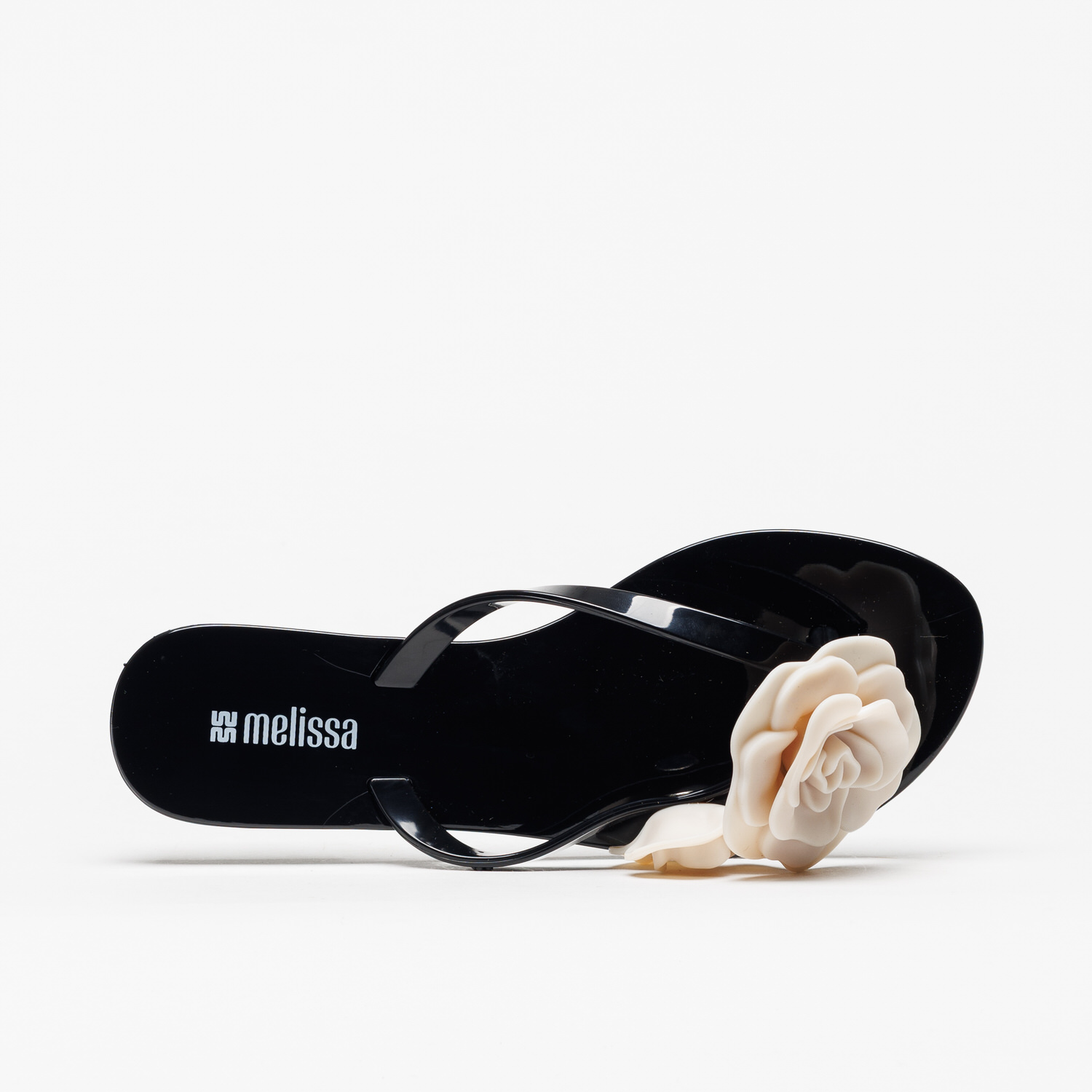 Chinelo Melissa Harmonic Petals Preto Bege - Image 4