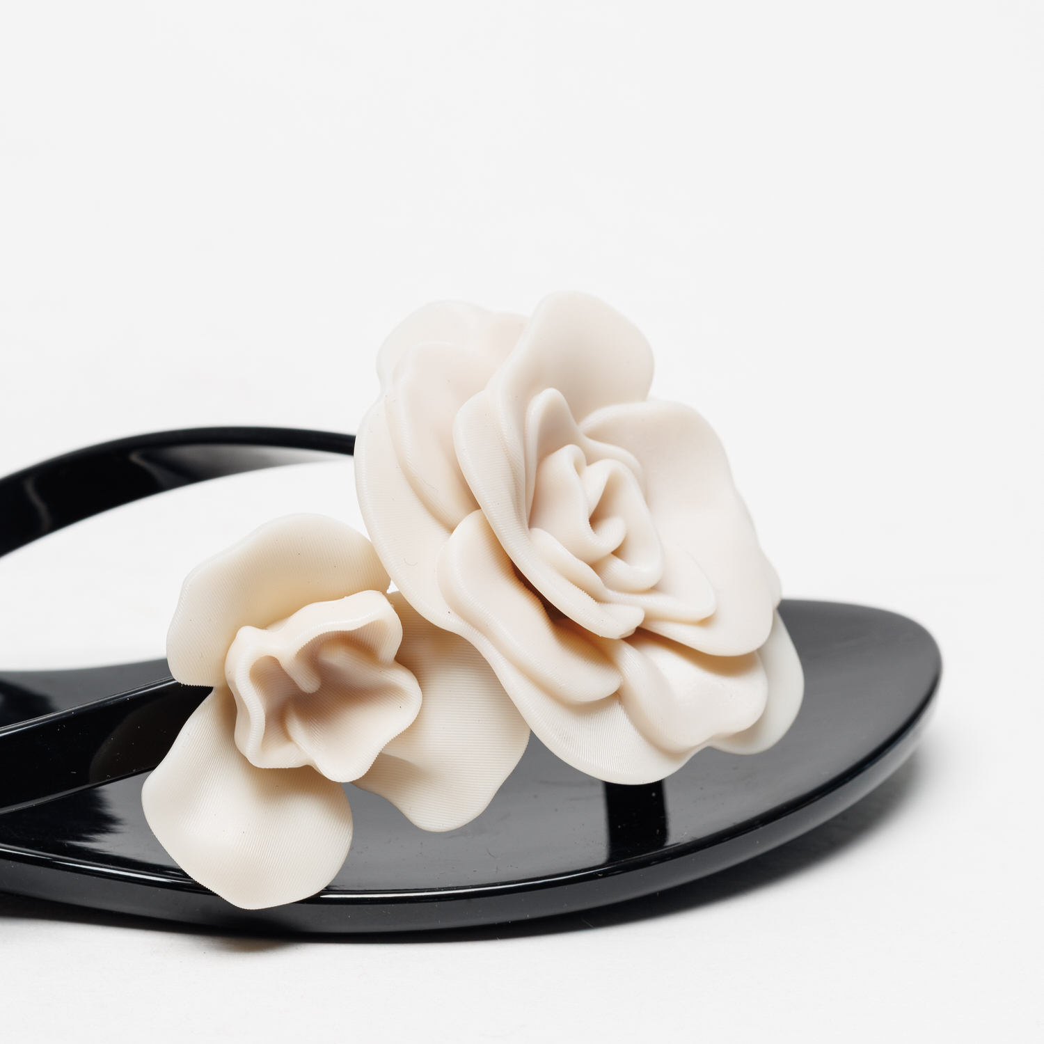 Chinelo Melissa Harmonic Petals Preto Bege - Image 6