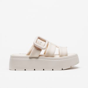 Chinelo Melissa Pump Platform Bege