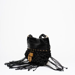 Alternative view of Mala La Carrie Fringe Black