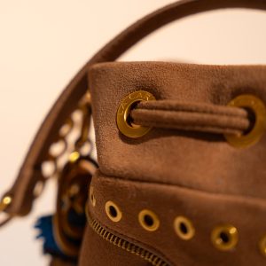 Mala Bucket Bag La Carrie Jungle Cuoio - Image 5