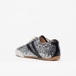 Sapatilha ABF-97 Lana Glitter Silver Black - Image 5
