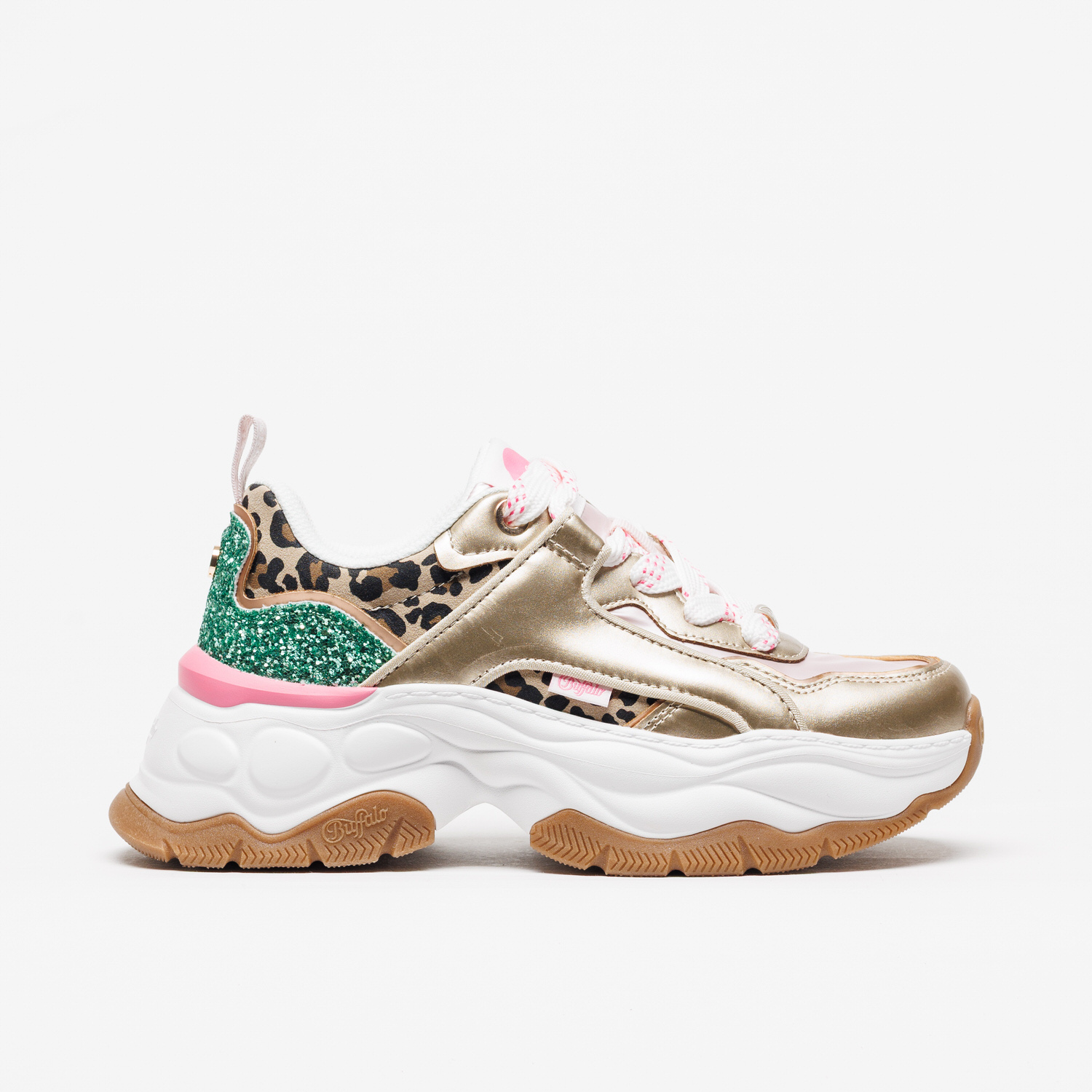Sapatilha Buffalo Jump One Gold Pink