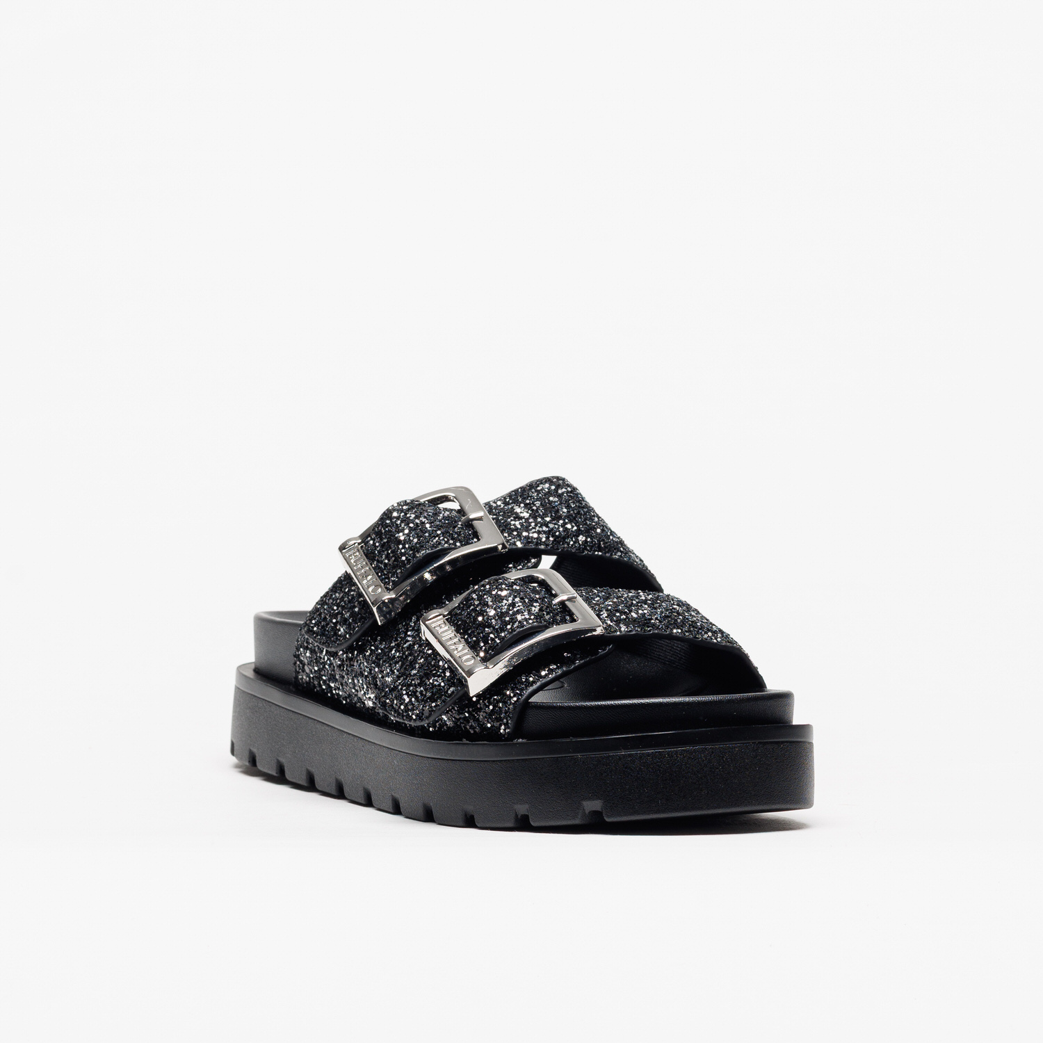 Sandália Buffalo Raya Ari Glam Black Silver - Image 2