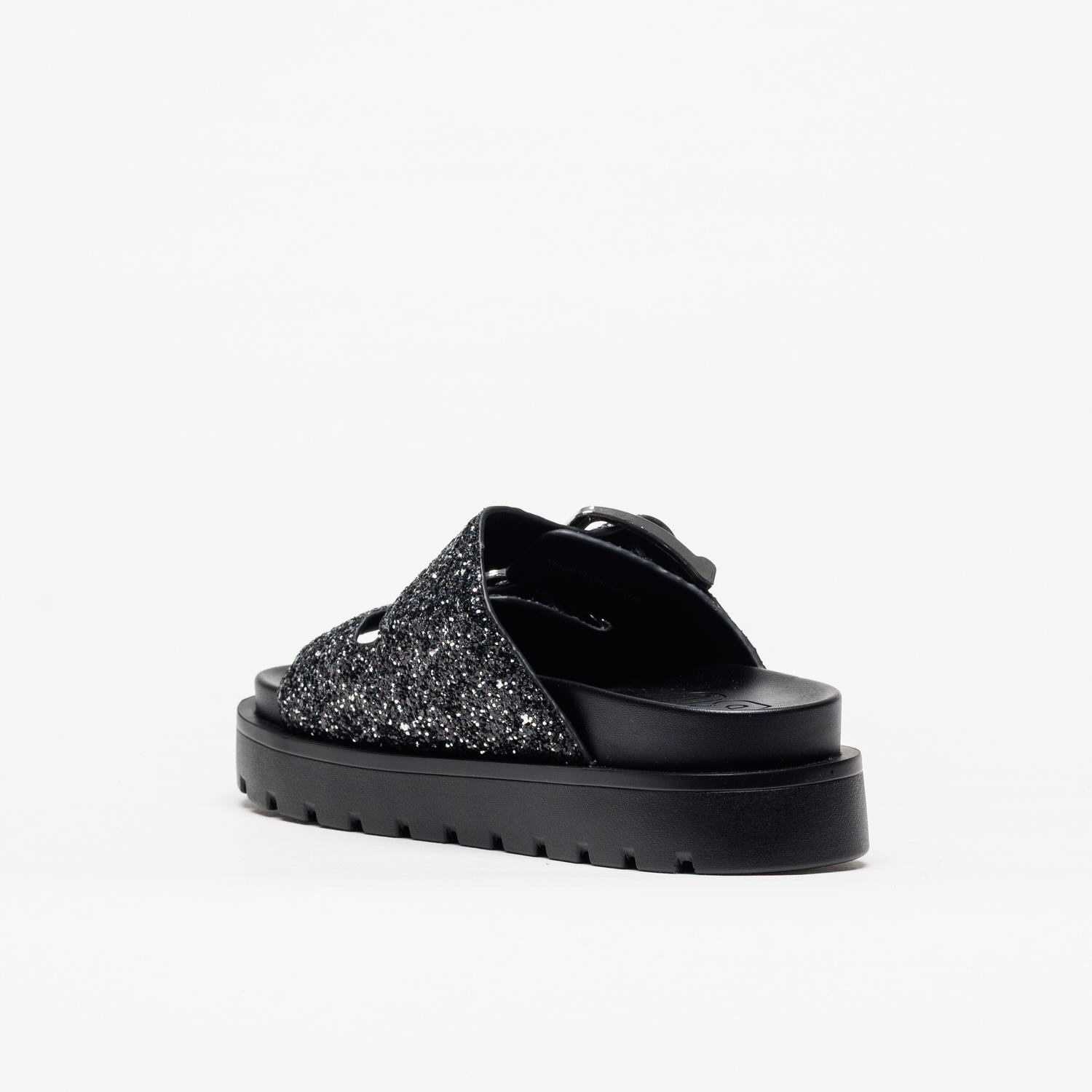 Sandália Buffalo Raya Ari Glam Black Silver - Image 3