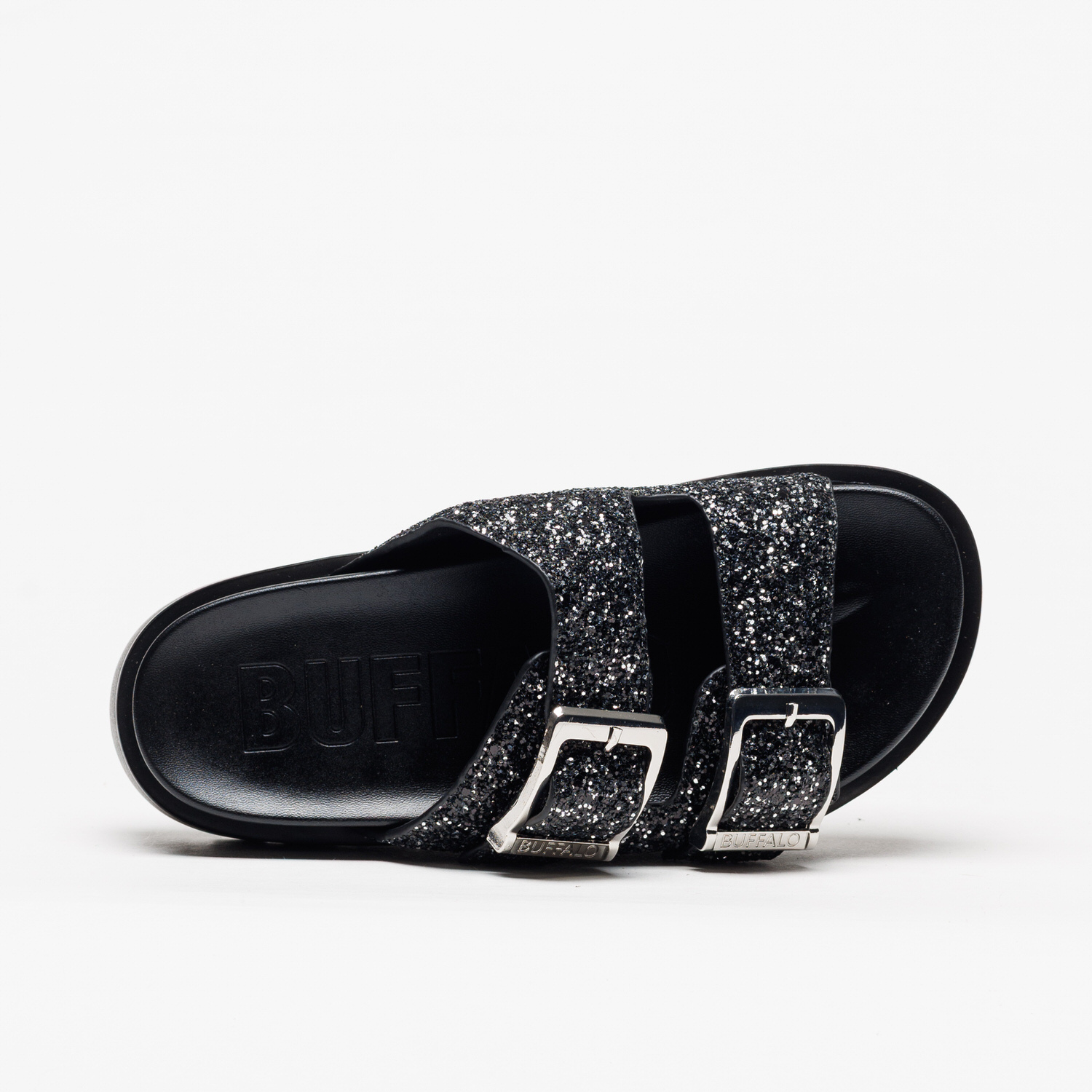 Sandália Buffalo Raya Ari Glam Black Silver - Image 4