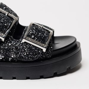 Sandália Buffalo Raya Ari Glam Black Silver - Image 6