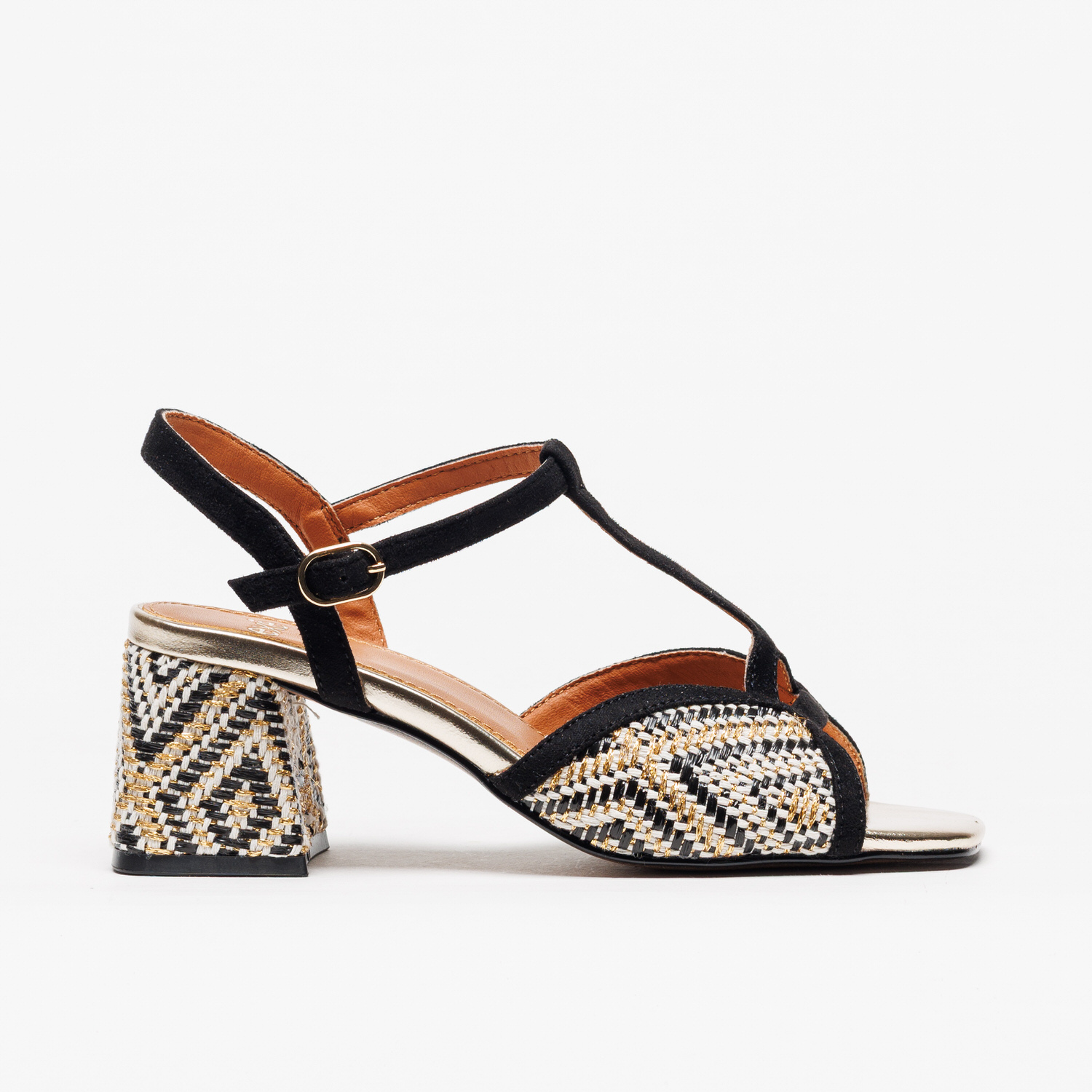 Sandália Exé Polina 405 Black Gold